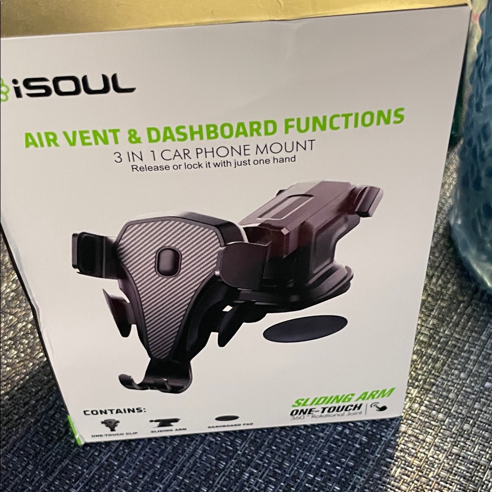 iSoul 3-in-1 Car Phone Mount